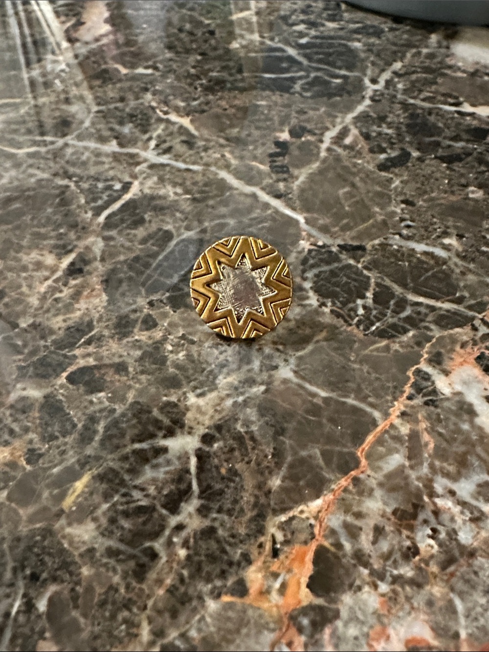 HOH Starburst Metal earring - Gold & Silver Tone